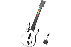NBCP Wireless Guitar Controller for Xbox Series X|S/Xbox One/PC – White Game Guitar for Rock Band 4 & Fortnite Festival with 