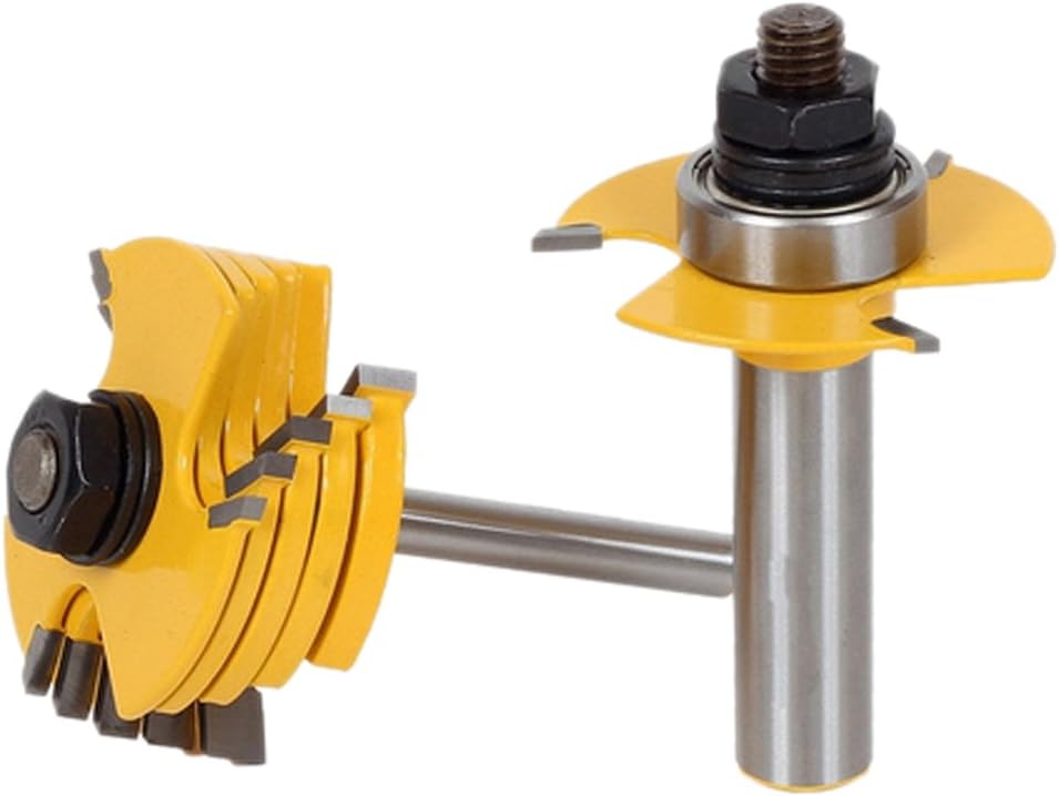 2pcs Slot Cutter 3 Wing Cemented carbide Router Bit Set 1/2