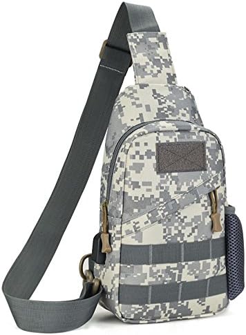 Tactical Sling Backpack Molle Backpack Military BackpackChest Pack Cross Body Bag Anti Theft Military Shoulder Bag Casual Sling Chest Pack Bag Small Tactical Bag for Men,Acu Digital