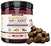 Natural Genius Superfood Hip & Joint Supplement for Dogs, 180 Soft Chews Treats - Hemp, Glucosamine, Chondroitin, MSM, Turmeric, Konaberry - Arthritis Support & Pain Relief for Senior Dogs, All Breeds