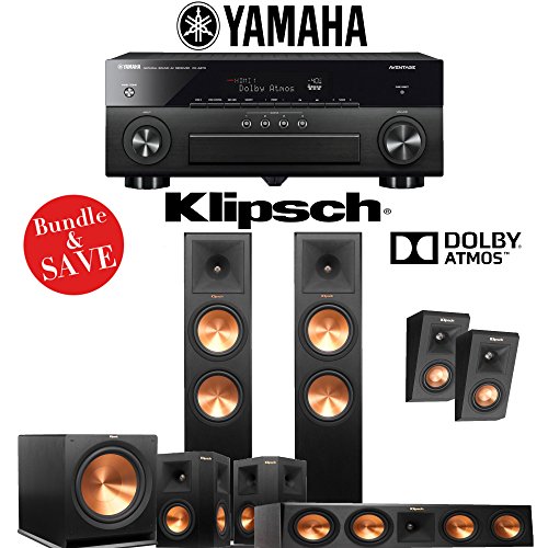 Buy Klipsch RP280F 5.1.2Ch Reference Premiere Dolby Atmos Home Theater System with Yamaha
