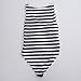 Inorin Women’s Sexy High Waist Black Stripe Printed One Piece Swimsuits Beach Wear