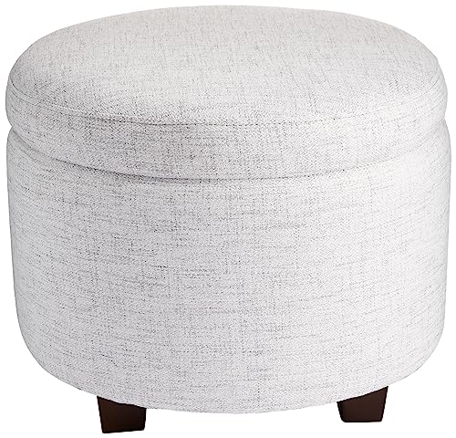 Evolur Vienna Ottoman in Fog Grey, Made from Sturdy and Sustainable FSC-Certifi…