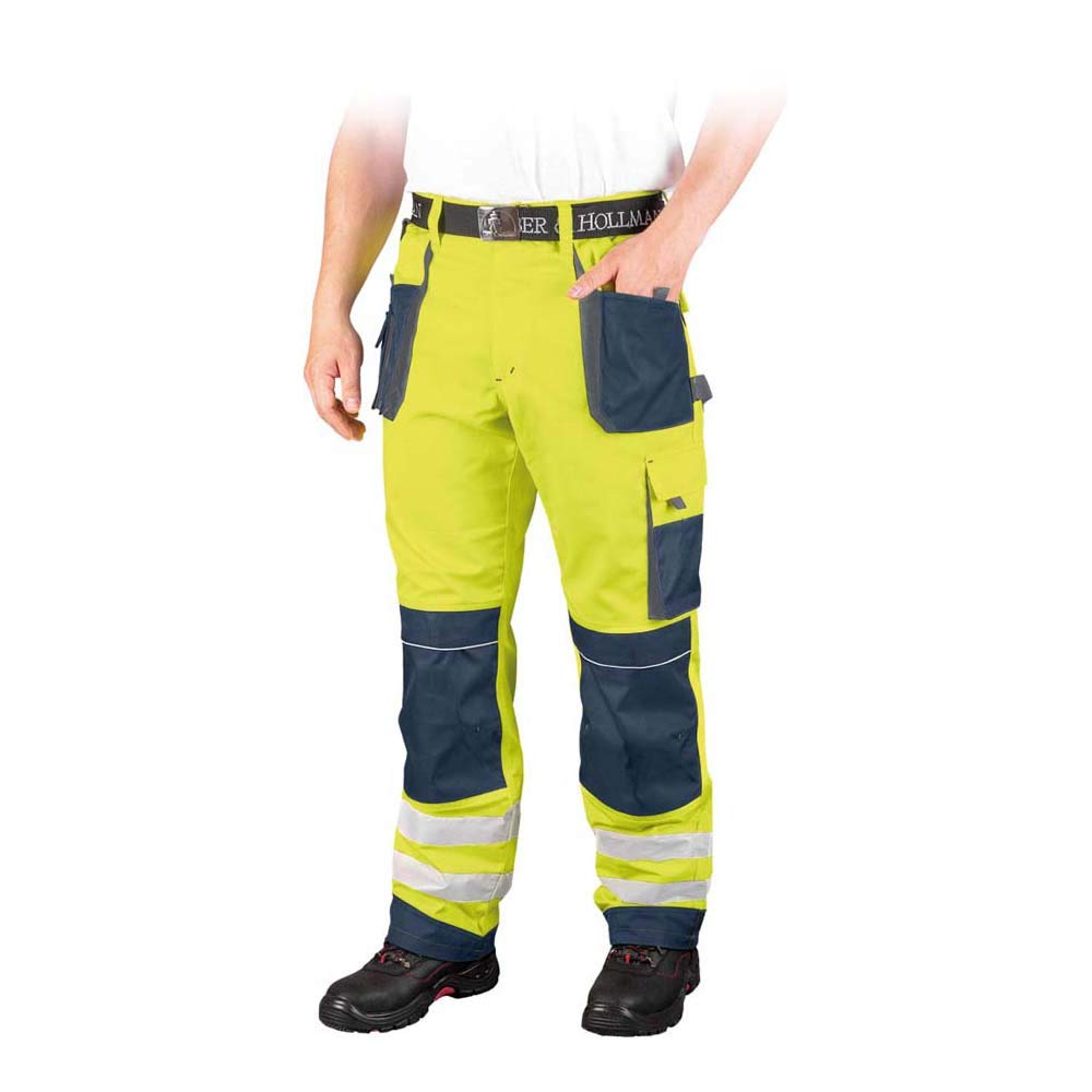 Leber&Hollman LH-FMNX-T_YGS50 Formen Protective Trousers, Yellow-Navy Blue-Gray, 50 Size