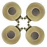 PINMEI Magnetic Standard Golf Ball Mark Hat Clip (4 Antique Brass)
