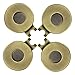 PINMEI Magnetic Standard Golf Ball Mark Hat Clip (4 Antique Brass)