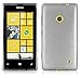 Cadorabo DE-104766 Nokia Lumia 520 Mobile Phone Case TPU Silicone Brushed Stainless Steel Effect Silver