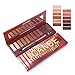 2X12Colors Matte Shimmer Eyeshadow Palette Long-lasting Waterproof Pigmented Eye shadow with and Double Ended Brush Makeup Set, 2 Eye Make-up Pallets