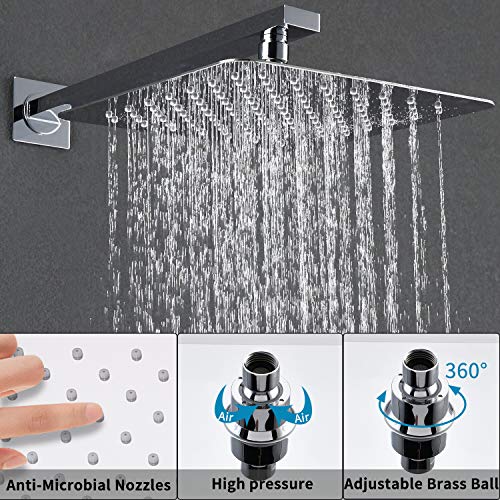 HIMK Shower System, Shower Faucet Set with Tub Spout and 10" Rain