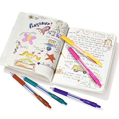 Gel Pens Set 20 Colors Medium Point Colored Pens Retractable Gel Ink Pens with Comfort Grip,Smooth Writing for Journal Notebook Planner in School Office Home by Smart Color Art