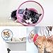 Fancy baby Adjustable Recovery Dog Cone Cat Cone Clear Padded ECollar with Breathable Soft Edge Plastic Soft Cone Designed for Cats and Puppies