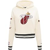 Pro Standard Womens NBA Retro Classics Brushed Back French Terry Cropped Pullover Hoodie
