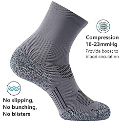 CWVLC Compression Athletic Unisex Quarter Socks