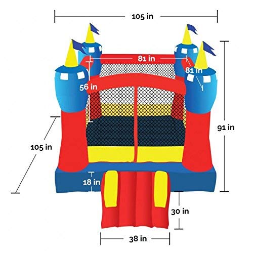 4 Blast+Zone+Castle+Inflatable+Bouncer