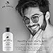 Mr. Smith Co. Daily Face Cleanser for Men 8oz. Exfoliating facial wash and acne scrub. Gentle on skin.