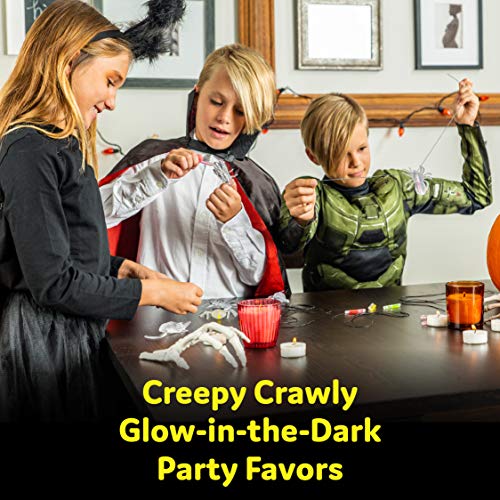 Glow Critters and Halloween Trick or Treat Glow Skeletons and Pumpkins - Glow Sticks Party Favors - Glow in The Dark Party Supplies