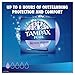 Tampax Pearl Tampons with Plastic Applicator, Light Absorbency, Unscented, 50 Count, Pack of 4 (200 Count Total)