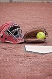 Image de Softball Glove, Ball, and Catcher's Mask Journal: 150 Page Lined Notebook/Diary