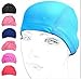 ewinever 3pcs Lycra Swimming Cap/Swim Cap/Swimming hat with PU Coat for Adult Men Women