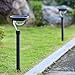 Twinkle Star 50 Lumens Solar Path Lights Solar Garden Lights Solar Landscape Lights Outdoor for Patio Yard, Can Be Installed by Round Pile or Stake, 42X Brighter, 2 Pack