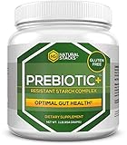 Natural Stacks Prebiotic: Resistant Starch Powder All-Natural Complex of Raw Potato Starch, Green Banana Flour And Inulin-Fos|Enhances: Digestion Metabolism Sleep Quality #1Resistant Starch Supplement 16 oz Bottle Contains 16 Servings