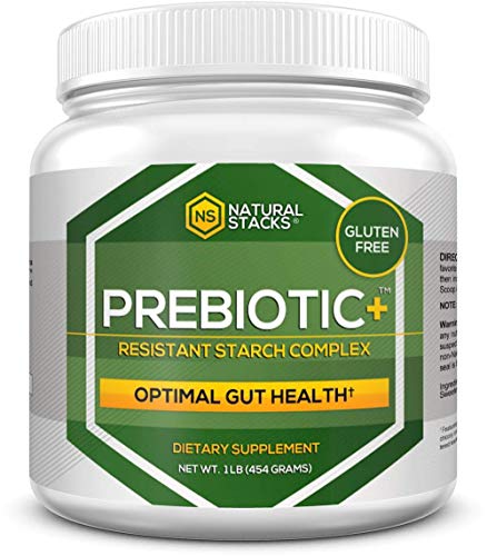 Natural Stacks: Prebiotic Plus - Resistant Starch Complex - 16 Servings - Improves Digestive Health - Increases Metabolism - Enhances Sleep Quality - Gluten and Dairy Free Natural Stacks: Prebiotic Plus - Resistant Starch Complex - 16 Servings - Improves Digestive Health - Increases Metabolism - Enhances Sleep Quality - Gluten and Dairy Free