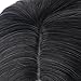 Short Wig Cosplay Wigs for Women Ombre Hair Silver Gray Synthetic Wigs Black to Grey Anxin Bob Straight Middle Part Full Head Wigs Heat Resistant (28CM, Grey)