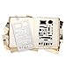 Bullet Journal Stencil Set 8 Pieces Plastic Planner Stencil Template 4x7 Inch for Journaling Notebook Scrapbook Christmas Gift Card and Art Projects with Fineliner Color Pen Set, Sirensky Brand