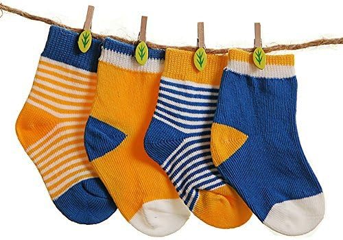 100 Points Baby Boy Girl Cotton Cartoon Socks NewBorn Infant Toddler Kids Soft Sock 4 Pairs