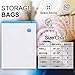 Viteps Reusable Vacuum Seal Bags | Vacuum Seal Bags for Clothes | Pack of 8 Space Saver Storage Bags | Jumbo Size Vacuum Storage Bags Measuring 30 x 40 inches | Vacuum Packing Bags