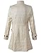 DarcChic Mens Velvet Goth Steampunk Victorian Frock Coat (XL, Cream)