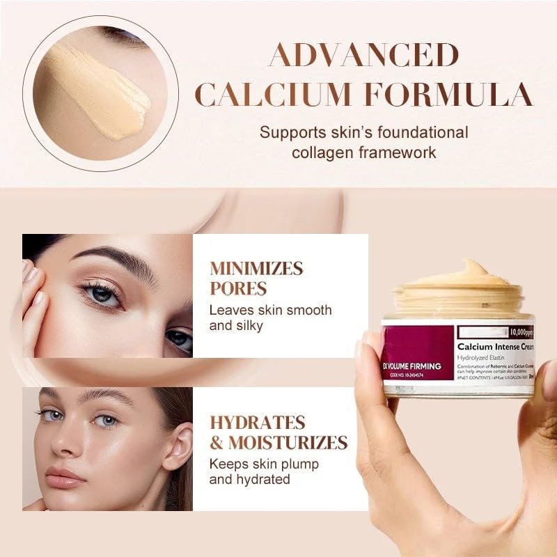 LBOYLOVE® Advanced Calcium-Infused Intense Repair & Moisturizing Cream, Firming Daily Moisturizer,Calcium Volume Multi Balm, Intense Hydration for Deep Wrinkles on Eye, Anti-Aging & Lifting Care