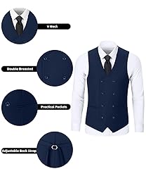 Men's 3 Pieces Suit Set Slim Fit Suits for Men Big