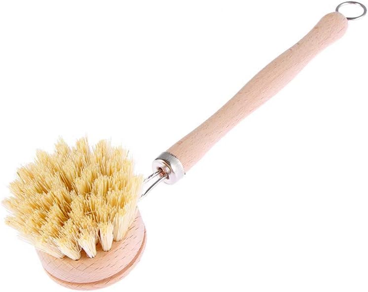 vivimix Dish Bush, Pot Brush, Cleaning Brushes, Washing Bowl Clean Tools Wooden for Household Home & Kitchen
