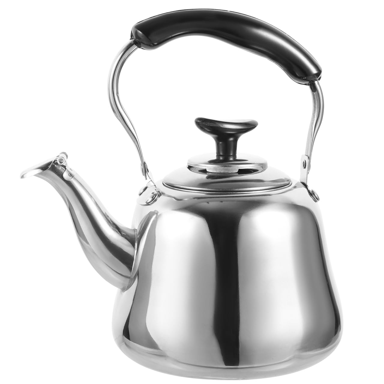 Photo 1 of Luxshiny 1L Whistling Stainless Steel Water Kettle with Filter Screen for Stovetop Tea Brewing and Boiling Water