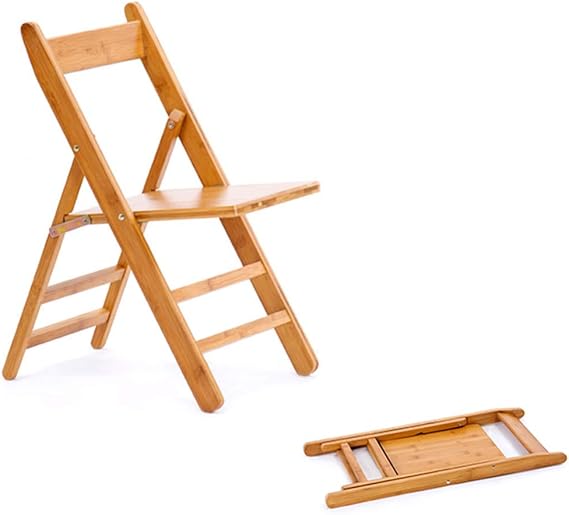 无 Klappstühle aus Holz, tragbarer Klapprückenlehnenstuhl aus Bambus zu