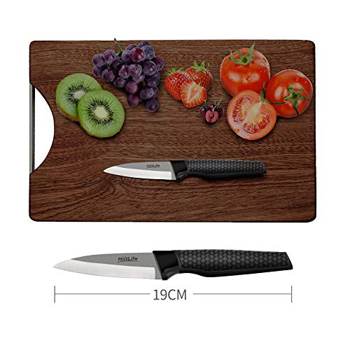 Stainless Steel Kitchen Knife Set of 5 - Professional Kitchen Knives - Chef, Bread, Carving, Paring and Utility Knife Perfect Home Cooking Gift, Super Sharp!
