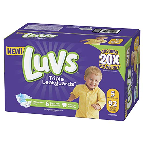 Luvs Luvs Triple leakguards Diapers Size 5 92 Count, 92 Count Pricepulse