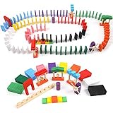 BigOtters Super Domino Blocks Set, 108PCS Extra Large Domino Starter Kit Colorfu