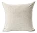 Winter Greetings Beige Ivory Shadow Beautiful Snowflake In Red Merry Christmas Gifts Cotton Linen Throw Pillow Case Cushion Cover Home Office Living Room Sofa Car Decorative Square 18 X 18 Inches