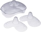 MAM Nipple Shields Small 2 Pack with Sterilisable Travel Case SkinSoft Silicone