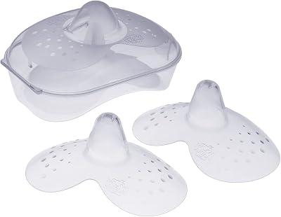 MAM Nipple Shields Small 2 Pack with Sterilisable Travel Case SkinSoft Silicone