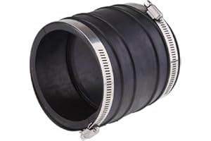 MARKGOO 32-44348001 Exhaust Bellow ID 4 Inch for MerCruiser Stern Drive V6 V8 Engine 2.8L 3.0L 4.2L 4.3L 5.0L 5.7L 5.8L 6.2L 7.4L Upper Tube Pipe Boot with 2 Pcs Clamp Sierra 18-2748 32-44348T