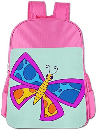 MingDe YY Cute Color Pink Butterfly Kids School Bag Boys Girls Backpack