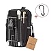 Mokasi@1000D Pouch Nylon Tactical Molle Bag Militarywith a Belt Loop Utility Waist Pack Pocket Money Purse for iPhone 6s 6 Plus 5s 5c Samsung Galaxy Note 5 4 3 LG G4 G3 (Black)