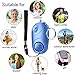 TOODOO 5 Pack Safesound Personal Alarm, 130 db Emergency Safety Key Chain, Self-Defense Security Safe Sound Alarm with Mini LED Flashlight for Kids, Women, Night Workers (Black)