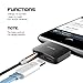 2 in 1 Lightning Adapter for iPhone 7/7 Plus, Steanum Lightning to 3.5mm AUX Headphone Jack Adapter (Audio + Charge) Compatible with iOS 10.3 - No Calling Function and Music Control (Black)