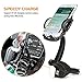 Ucharm Phone Car Mount Holder, 3-in1 Cigarette Lighter Car Mount Charger with Dual USB Ports Adjustable Goose-neck for iPhone 8/8 Plus/7/7 Plus/6, Samsung Galaxy S8/ S7 Edge and More Smartphones