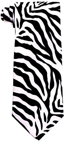 Zebra Necktie and Handkerchief Set
