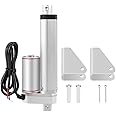 Walfront 100mm Stroke Linear Actuator 24V Small Electric Linear Actuator Cylinder Stroke Heavy Duty 750N Maximum Push Linear Actuator with Mounting Brackets